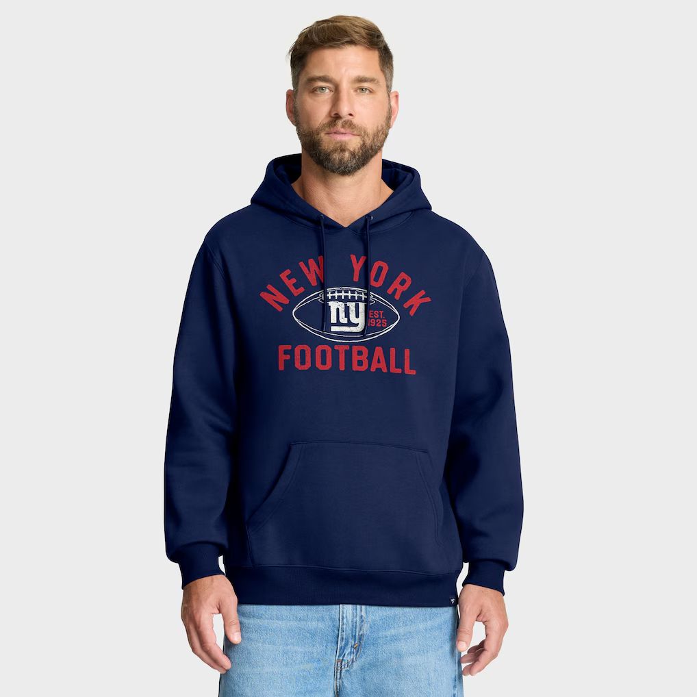Men 2026 NFL New York Giants blue Hoodie hooded style 01